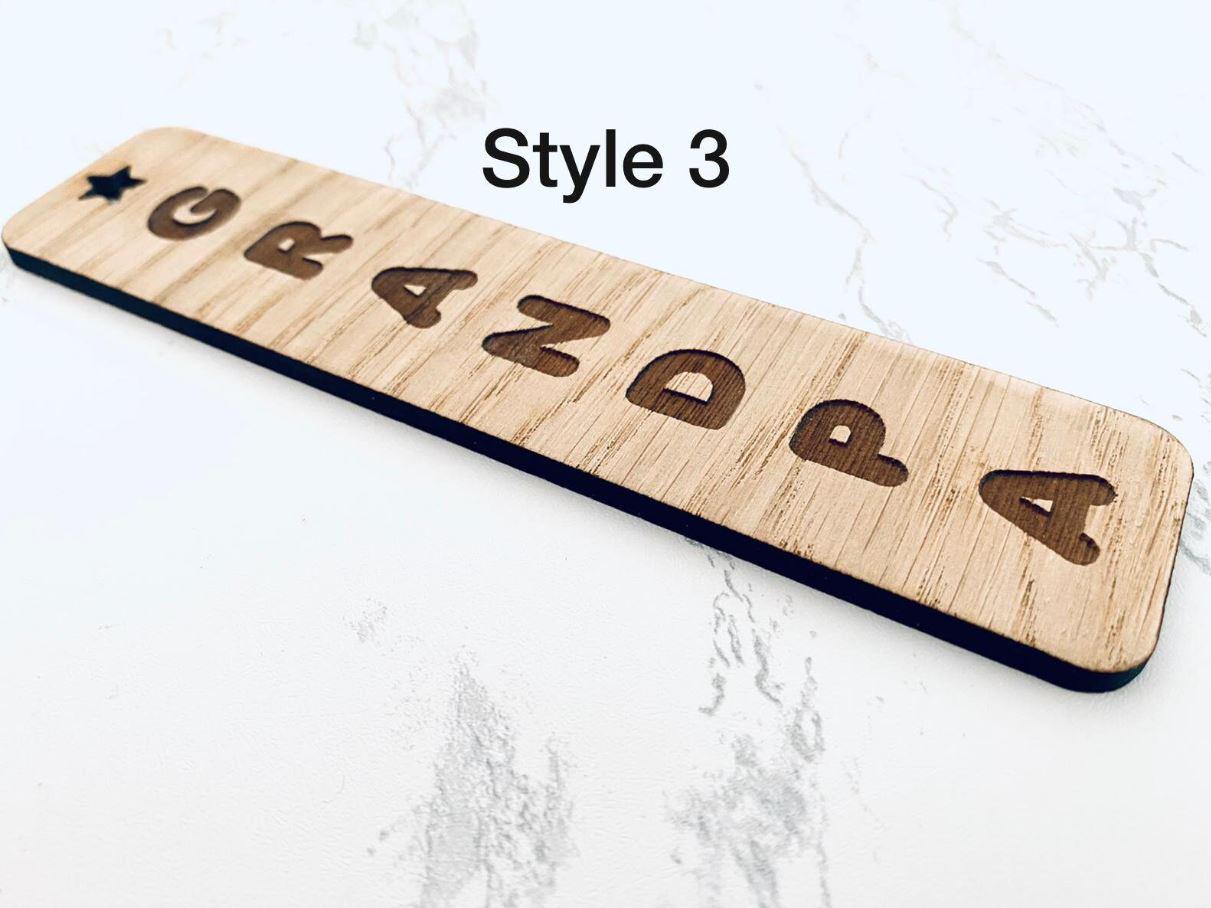 Personalised Wooden Engraved Bookmark for Dad Daddy Grandpa Grandad Papa Fathers Day Novelty Gift For Him For Men Book Gift Reading Birthday
