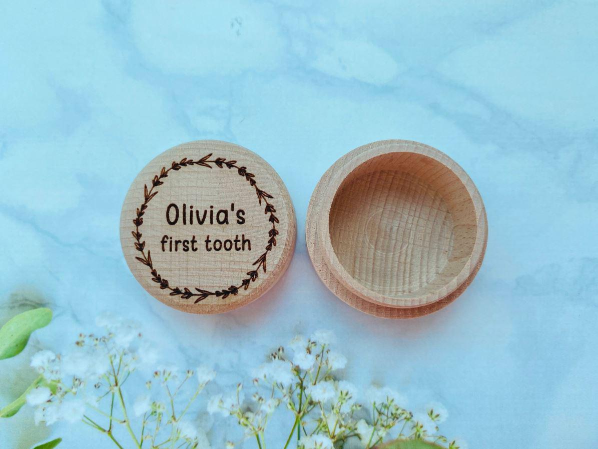 Personalised New Baby Present, First Tooth, First Curl, Baby Memory Box, Wooden Baby Box, Baby Shower Gift, For Baby, New Mum Present