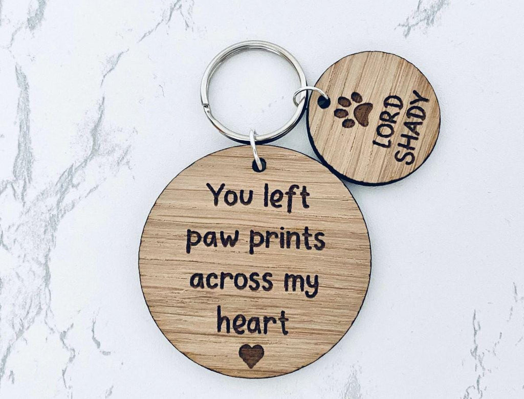 Pet loss Keyring, Pet memorial Gift, Pet Loss Gift keychain, Dog Loss Gift, Pet Lover Gift, Personalised Keyring for any animal.