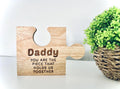 Personalised Daddy Jigsaw Piece, Free Standing Wooden Ornament, For Dad, Grandad, Papa, For Him, Fathers Day, Birthday, Christmas