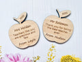 Personalised Teacher Magnet, Thank You Engraved Teacher Gift Present For End Of Year or Term School Nursery Key Worker Appreciation Message