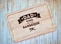 Personalised Dads BBQ Chopping Board, Fathers Day, King Of The Bbq Utensils, For Him, For Dad, Daddy, Grandad, Papa Birthday, Christmas Gift