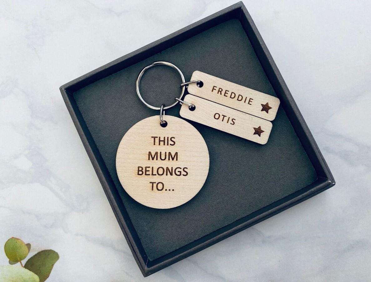Personalised Mum Keyring, Mothers Day Gift For Mummy, New Mummy Gifts, Personalised Keyring, For Her, For Mom Nana Gran This Mum Belongs To