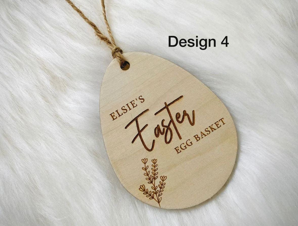 Personalised Easter Gift Tags, Easter Baubles For Children, Kids Easter Gifts, Easter Decor, Easter Bunny, Floral Easter, Wooden Easter Gift