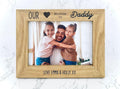 Personalised Wooden Engraved Photo Frame For Dad Grandpa Grandad Papa Fathers Day Gift For Him Keepsake Memory Present Picture Frame Cute