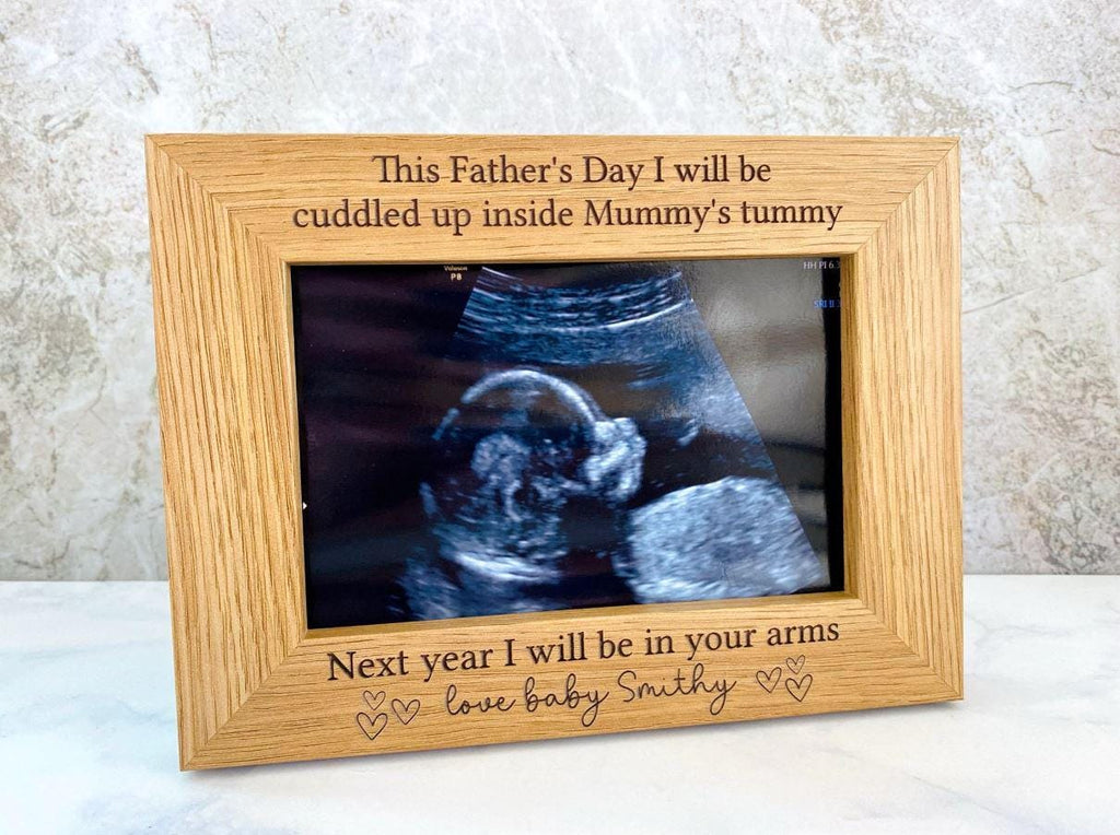 Personalised First Motherâ€™s Day Photo Frame Gift, Pregnant, From The Bump, From Baby, Pregnancy Announcement, Motherâ€™s Day Presents