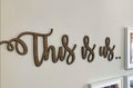 This is us Wooden Wall and Home decor, Wall hanging, Living Room, Kitchen, Bedroom, Decoration, Personalised Wall, Large Wall letters