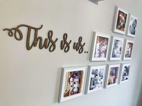 This is us Wooden Wall and Home decor, Wall hanging, Living Room, Kitchen, Bedroom, Decoration, Personalised Wall, Large Wall letters