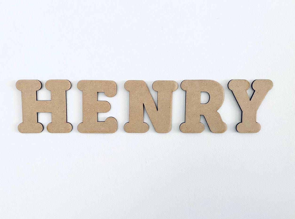 Wooden Letters MDF Premium Quality Large Wooden Letters Craft Letter Blanks Toy Box Letters Laser Cut 2.5cm 5cm 8cm 10cm 12cm 15cm 18cm high