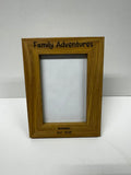 Personalised Family Adventures Frame â€“ Custom Holiday Destination & Year â€“ Family Travel Keepsake, Custom Wooden Photo Gift