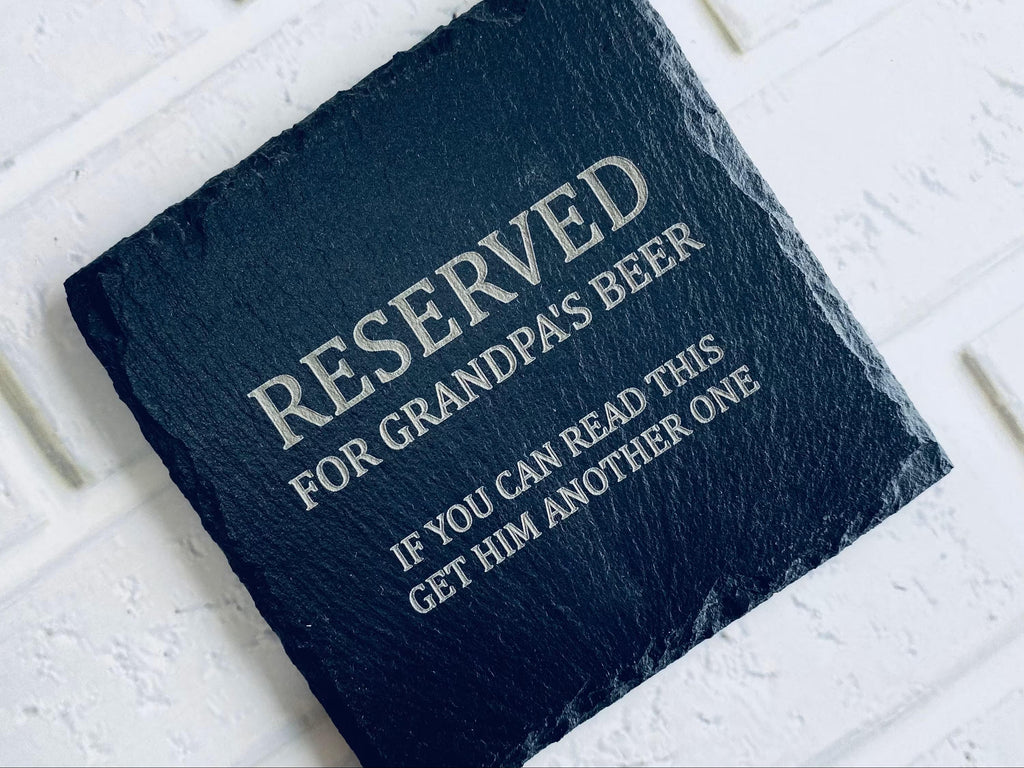 Personalised Coasters For Grandpa, Grandad, Papa, Dad, Daddy, partner Perfect Gift for Christmas, Birthday, Fathers day any occasion