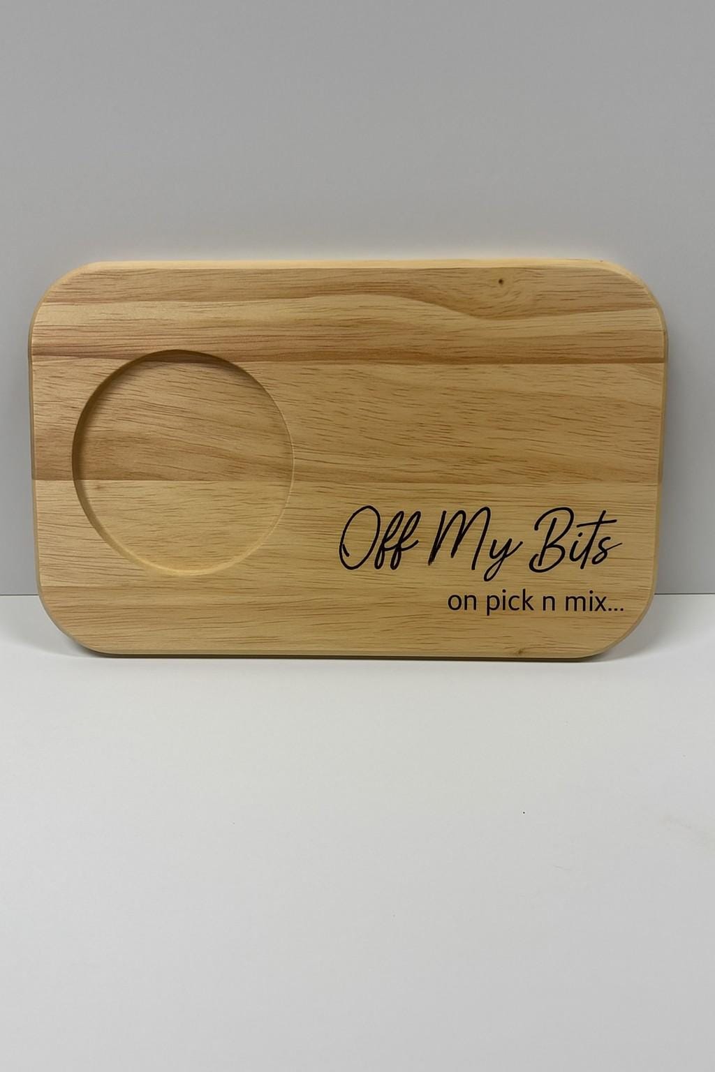 Engraved Wooden Snack Board - Personalised Kids Treat Platter